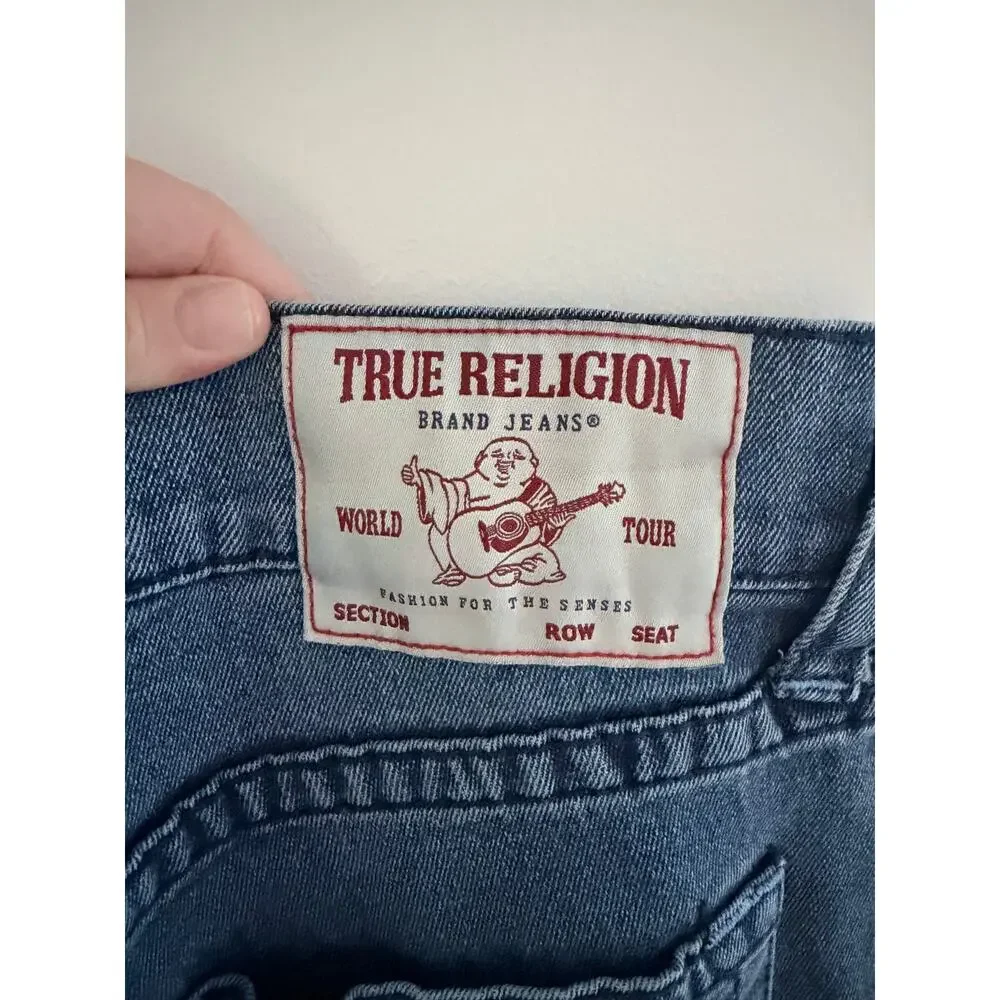 True Religion Ricky Relaxed Fit Dark Wash Denim Jeans-Size 30